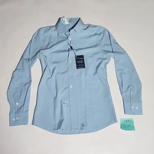 State & Liberty Blue Button Down, Small
